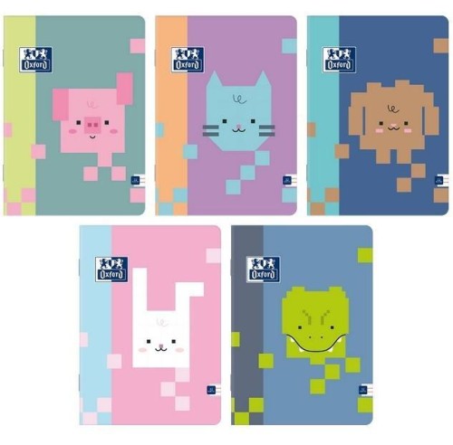 Zeszyt A4/32K linia Zoo Blocks (10szt) OXFORD