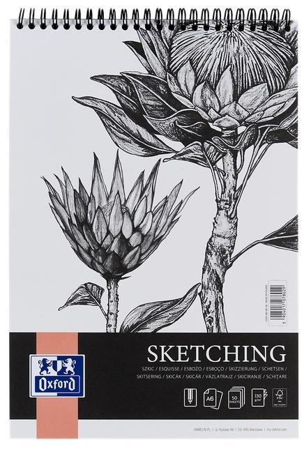 Blok artystyczny szkicowy A6/50K 130g spirala