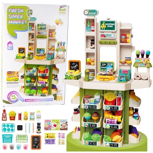 Super Market interaktywny 67el, Leantoys