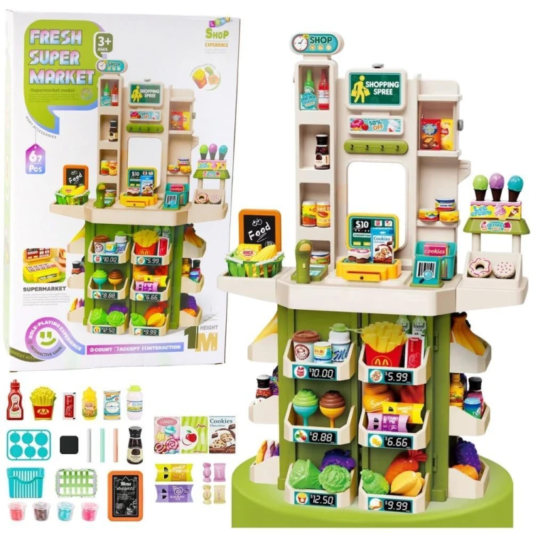 Super Market interaktywny 67el, Leantoys