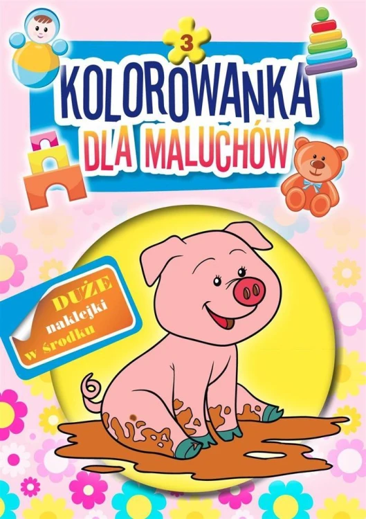 Kolorowanka dla maluchów 3. Świnka