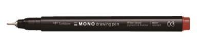Cienkopis mono drawing 0,35mm czerwony, Tombow