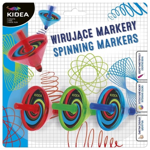 Wirujące markery 3 szt. KIDEA, DERFORM