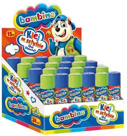 Klej w sztyfcie15g (24szt) BAMBINO, ST-MAJEWSKI