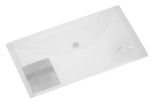 Teczka kopertowa DL transparentna, Titanum