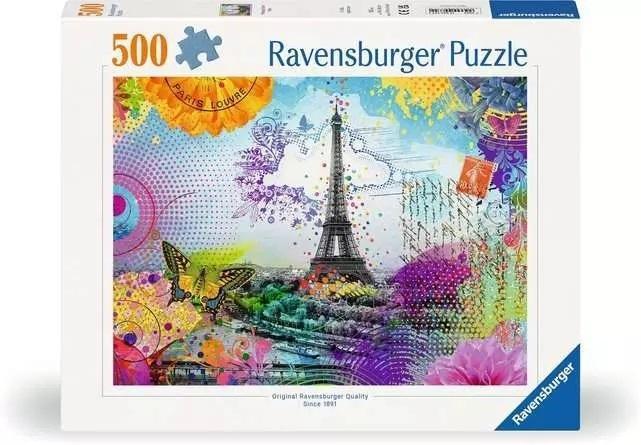 Puzzle 500 Pocztówka z Paryża, Ravensburger