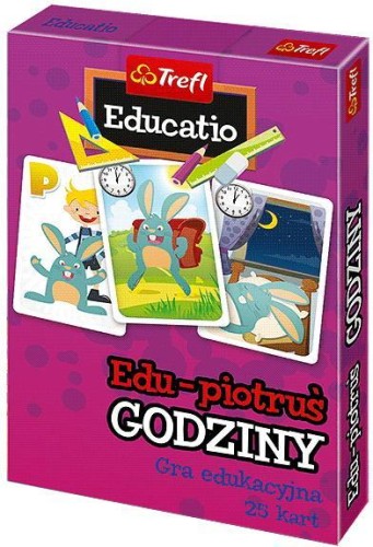 Karty Edu Piotruś - Godziny TREFL, Muduko