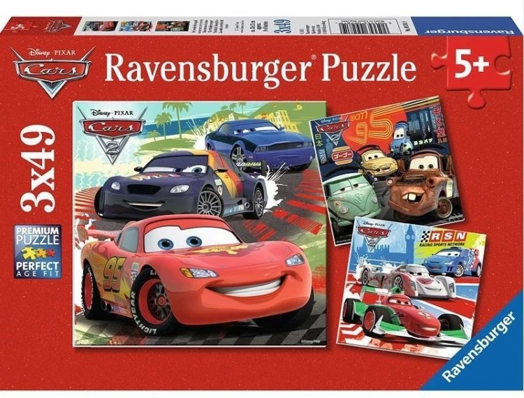 Puzzle 3x49 Auta 2, Ravensburger