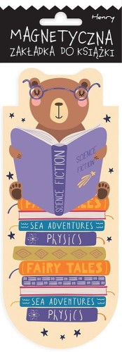 Zakładka magnetyczna owal Miś czyta, Henry