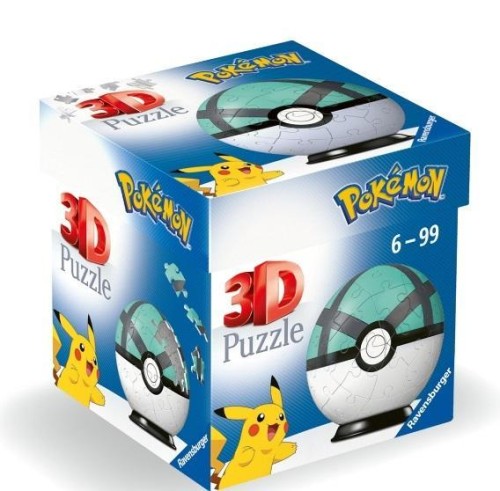 Puzzle 3D Kula: Pokemon Net Ball, Ravensburger