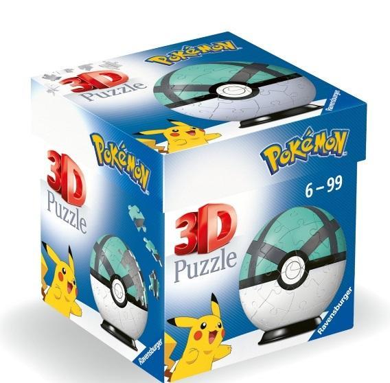 Puzzle 3D Kula: Pokemon Net Ball, Ravensburger