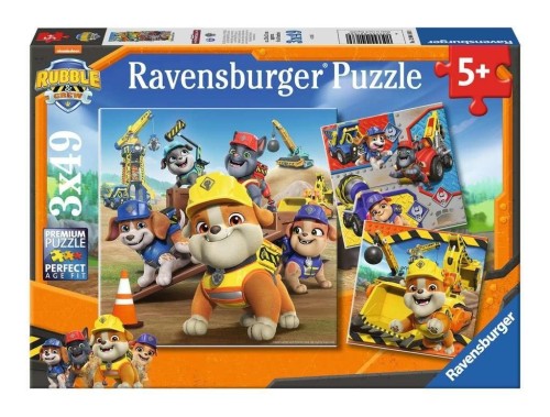 Puzzle 3x49 Rubble i jego ekipa, Ravensburger