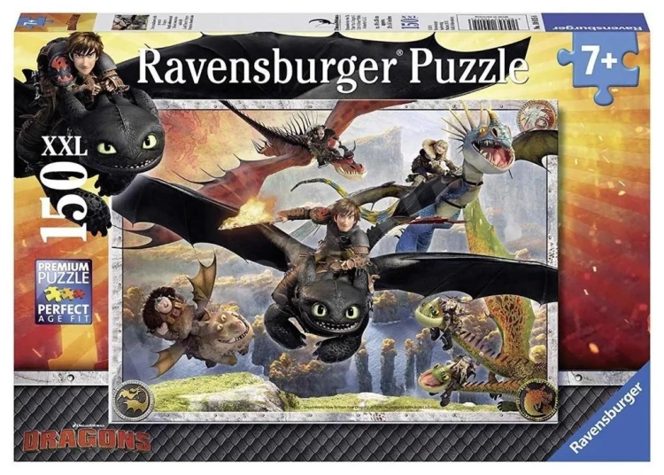 Puzzle XXL 150 Jak wytresować smoka, Ravensburger