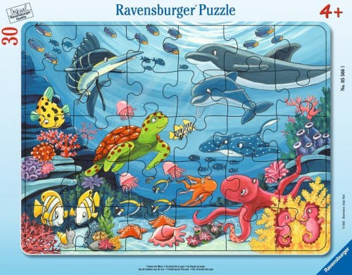 Puzzle 30 Underwater Friends Frame, Ravensburger