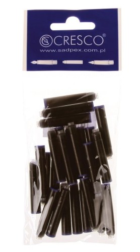 Naboje do piór niebieskie 25 sztuk, Cresco