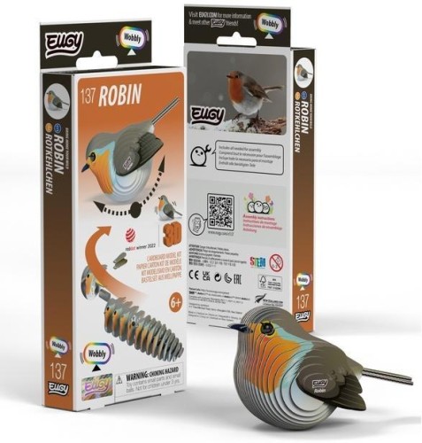 Rudzik kołyszący Eugy. Eko Ukladanka 3D, Eugy