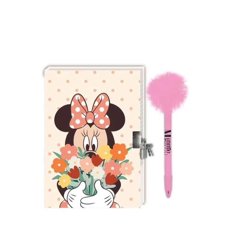 Pamiętnik+długopis z pomponem Minnie, Diakakis