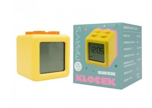 Budzik klocek żółty, Mary's