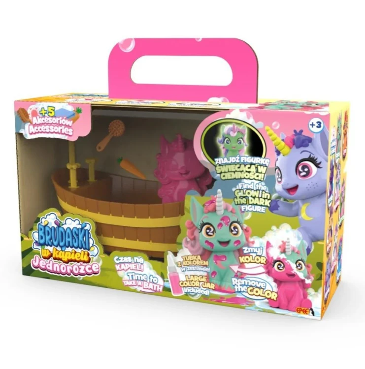 Brudaski w kąpieli Jednorożce Perełka w łazience