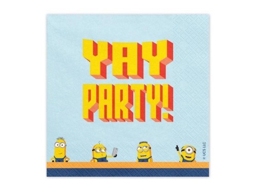 Serwetki Minionki 33x33cm 20szt