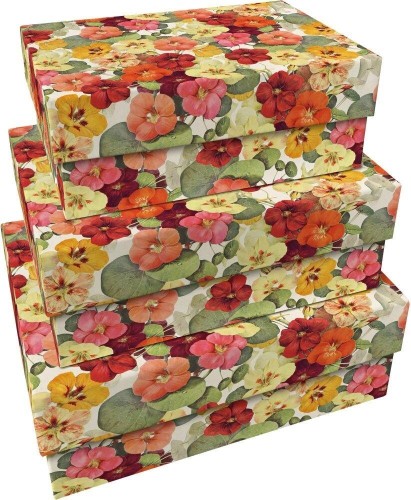 Pudełka ozdobne Nasturcja 3szt, Skona Ting