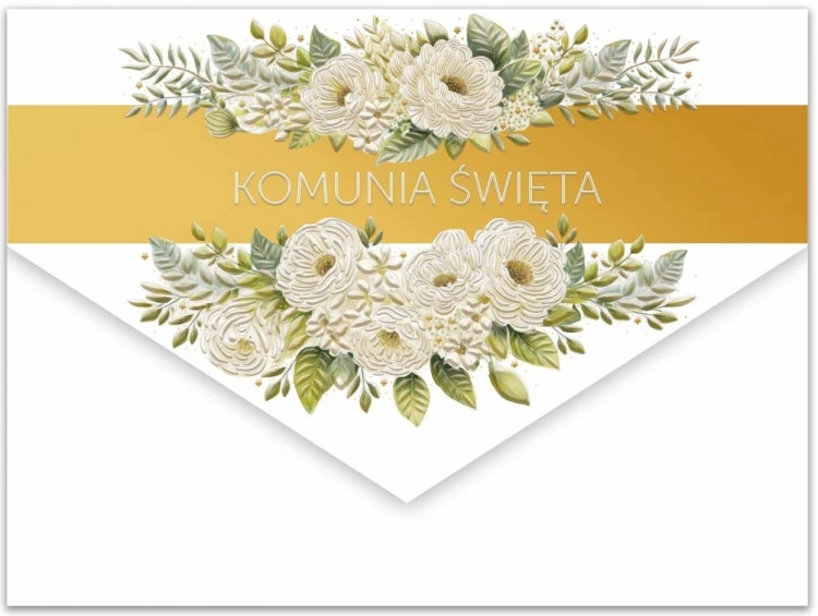 Karnet A5 koperta Komunia obwoluta