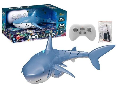 Rekin R/C pływający, wyrzut wody, ADAR