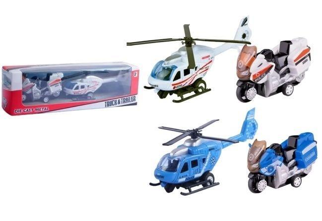 Auta metalowe z napędem 2szt, Merkpol