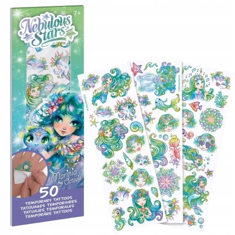 Tatuaże dla dzieci Marinia 50szt, Nebulous Stars