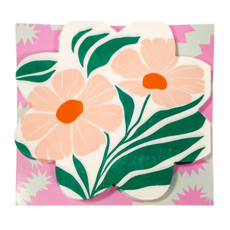 Serwetki Kwiat zieleń 30x30cm 20szt.