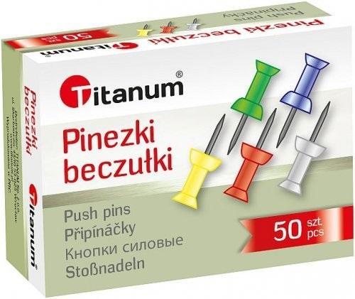 Pinezki beczułki 50szt, Titanum