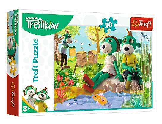 Puzzle 30 - Trefliki nad stawem TREFL, Trefl