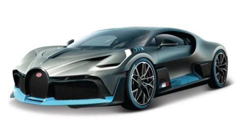 Bugatti Divo Flat Dark Grey 1:18 BBURAGO, BBurago