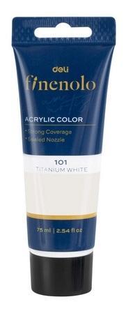 Farba akrylowa Finenolo 75ml biała DELI, DELI