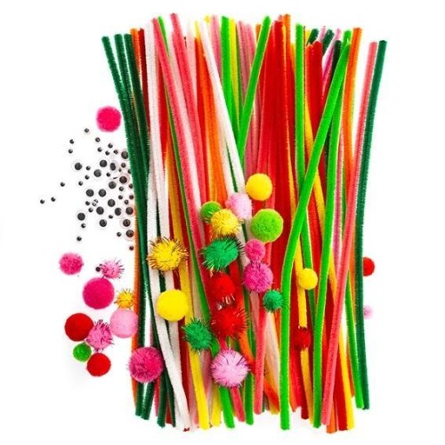 Zestaw kreatywny tęczowy 128szt, Dalprint