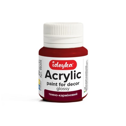 Farba akrylowa Ciemny karmin 20ml, Ideyka