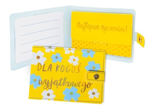 Portfelik Dla kogoś wyjątkowego kwiatki