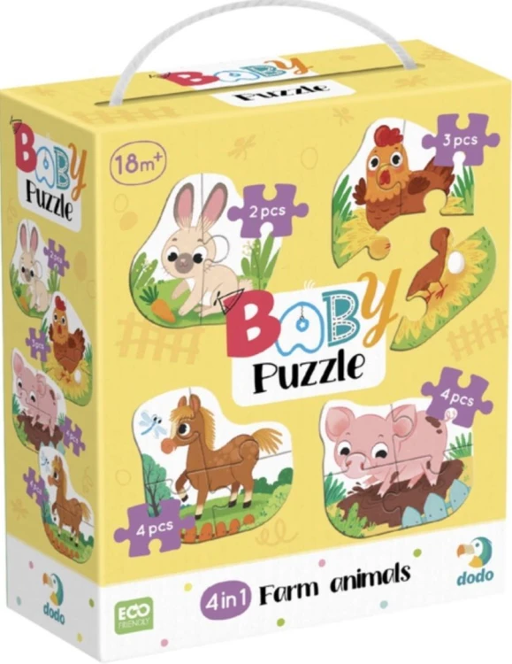 Baby puzzle 4w1 Zwierzęta z gospodarstwa, Dodo