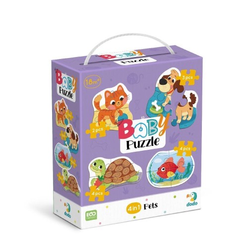 Baby puzzle 4w1 Zwierzęta domowe, Dodo