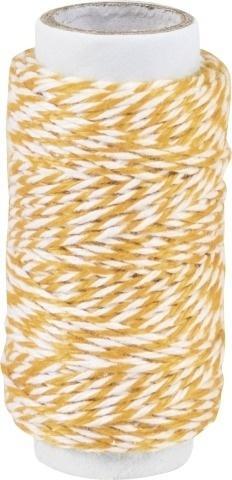 Sznurek bawełniany skręcany 20m pomarańczowy