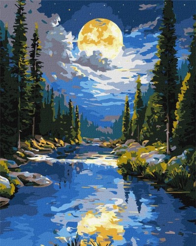 Malowanie po numerach - Pod górskim... 40x50cm