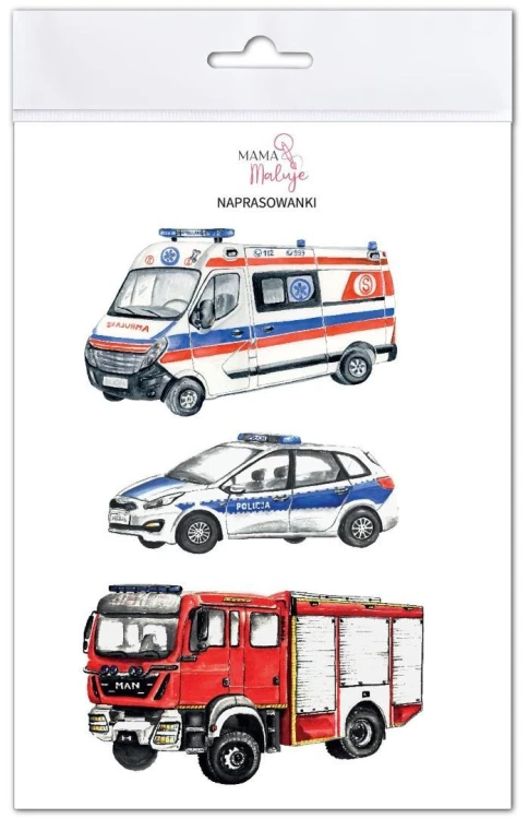 Naprasowanki Pojazdy specjalne, Mama Maluje