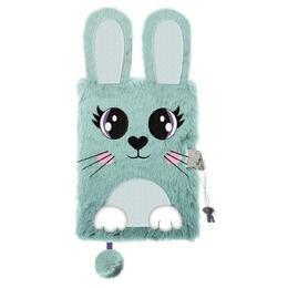 Pamiętnik z kłódką A5/96K 3D włochacz Rabbit
