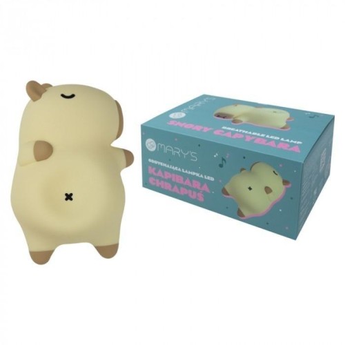 Lampka oddychająca LED Kapibara Chrapuś, Mary's