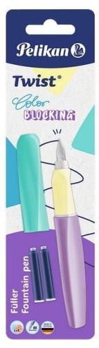 Pióro wieczne Twist Color Blocking pastel + naboje