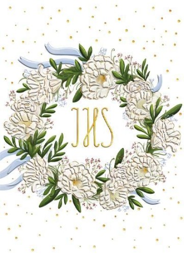 Pudełko B6 pamiątkowe Komunia Wianuszek