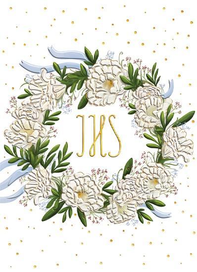 Pudełko B6 pamiątkowe Komunia Wianuszek