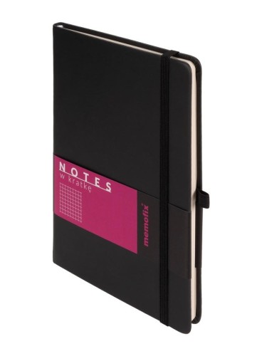 Notes Memofix A5 kratka czarny, Antra