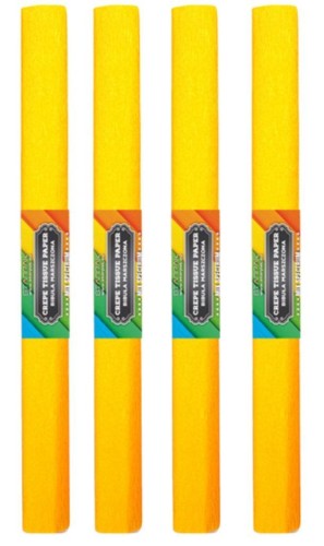 Bibuła marszczona 04 żółta (10szt), STARPAK