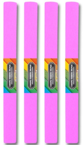 Bibuła marszczona 11 różowa jasna (10szt), STARPAK